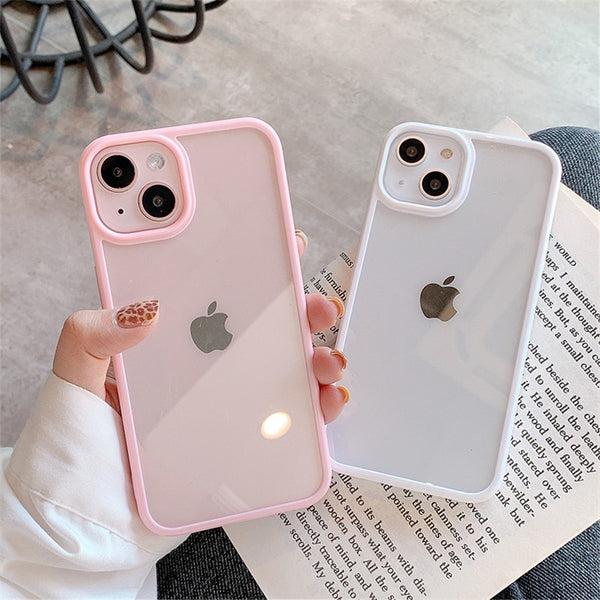 Luxury Square Cute Clover Pink Phone Case For Iphone 12 Mini 11