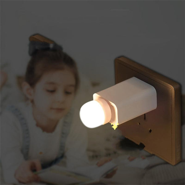 Mini USB Night Light: LED Lamp with USB Plug and Power Bank Charging –  Stylemein
