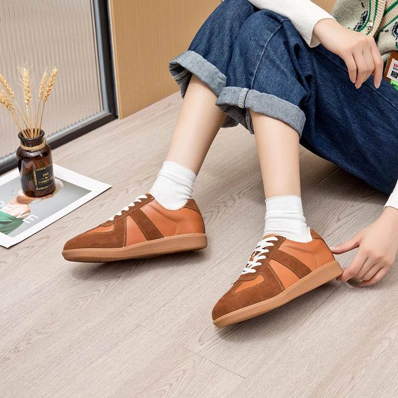 Genuine Leather Women's Training Shoes: Stylish Comfort for Everyday - Stylemein