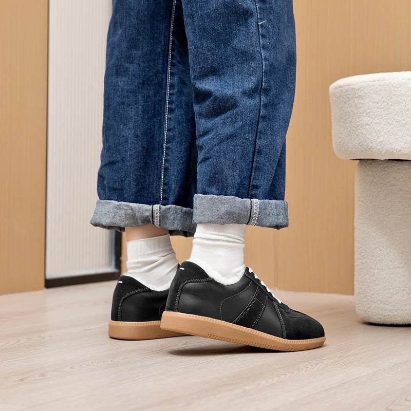 Genuine Leather Women's Training Shoes: Stylish Comfort for Everyday - Stylemein