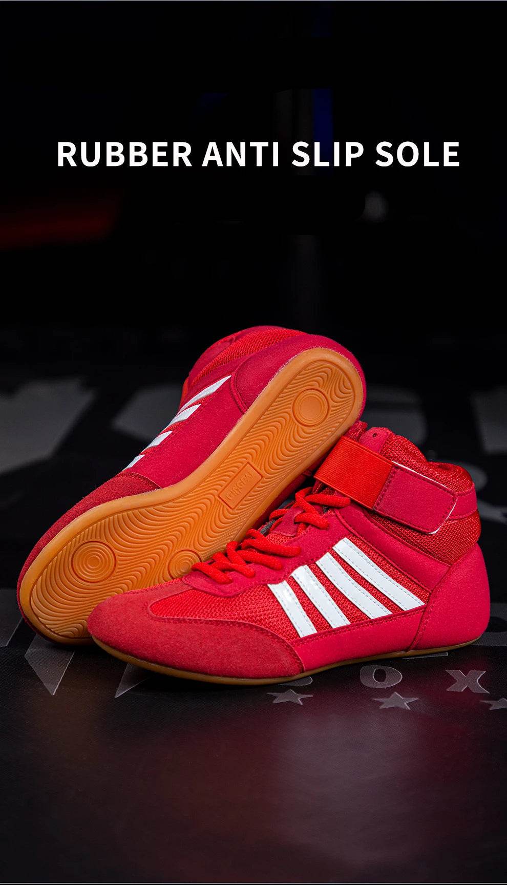 Pro Wrestling & Boxing Boots: Unisex, Anti-Slip & Breathable - Stylemein