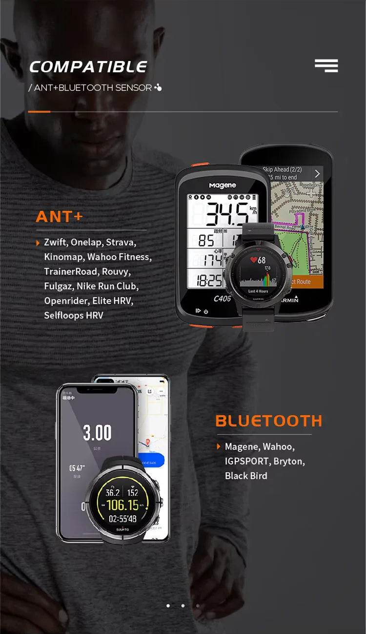 Dual Mode Heart Rate Monitor: ANT+ & Bluetooth for Cycling & Fitness - Stylemein