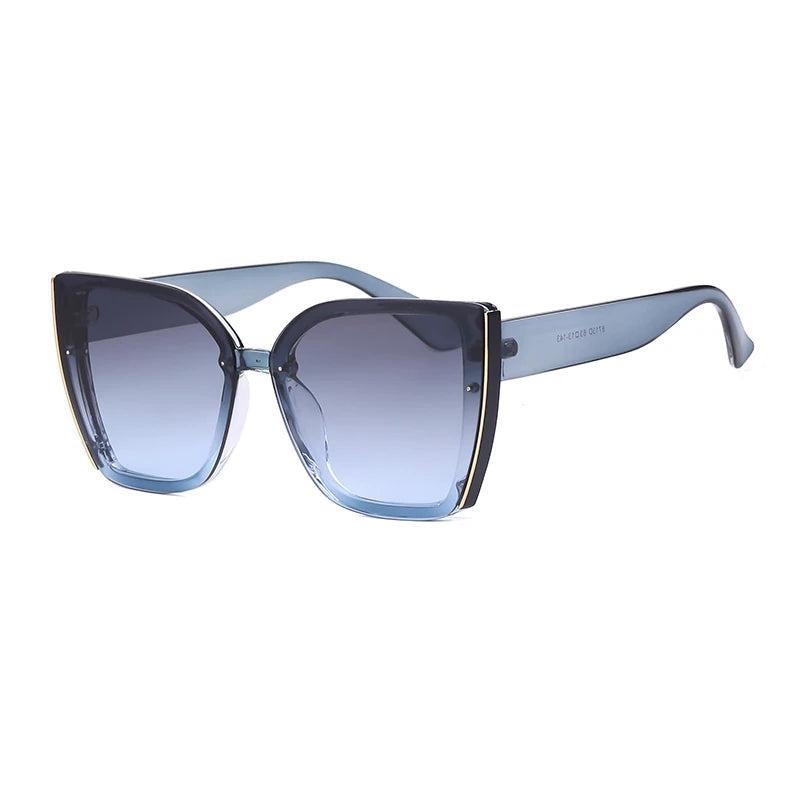 Oversized Cat Eye Sunglasses – Retro Square Frame Fashion Eyewear for Women & Men