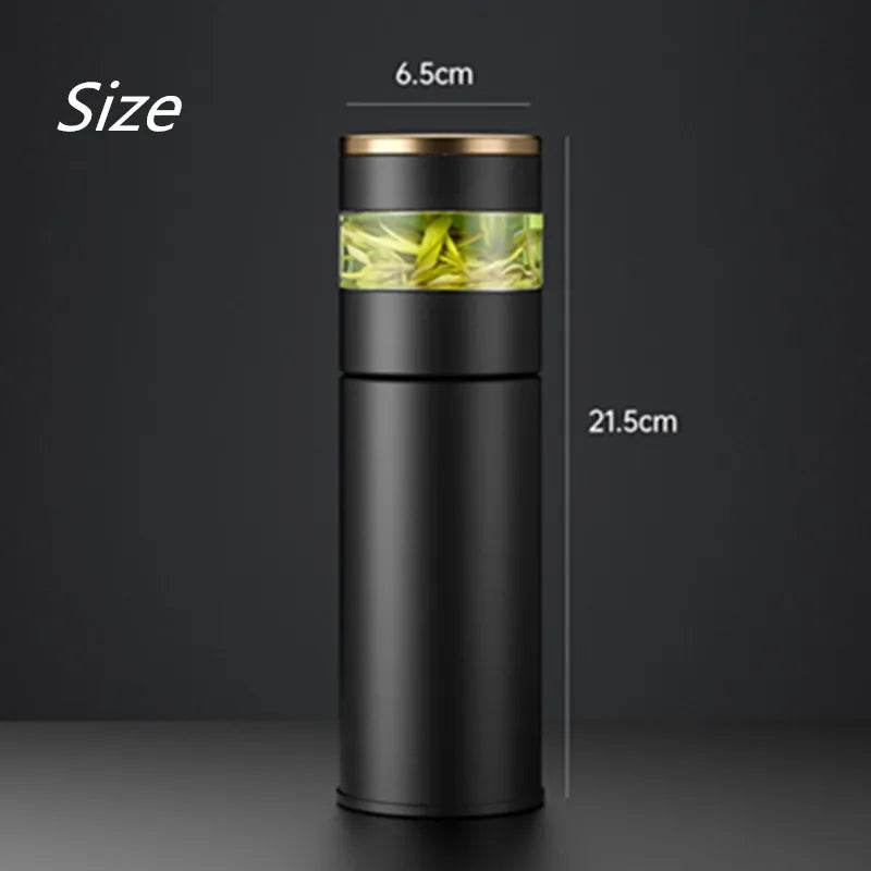 Stylemein - Smart Thermos with Tea Infuser & LED Temperature Display – 450ml Portable Travel Flask