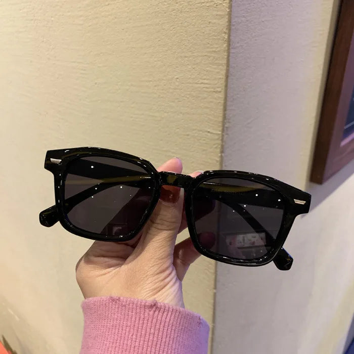 Polygon Square Sunglasses – Retro Hip Hop Style Unisex Eyewear with Bold Geometric Frame and UV Protection