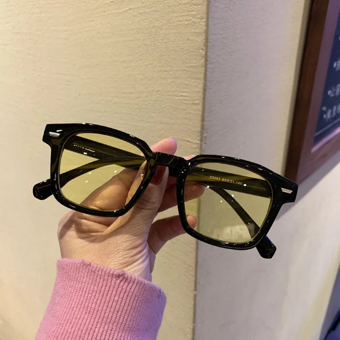 Polygon Square Sunglasses – Retro Hip Hop Style Unisex Eyewear with Bold Geometric Frame and UV Protection