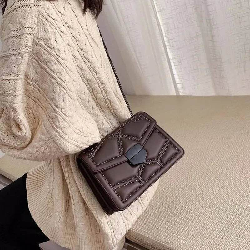 Handbags | Chain Brand PU Leather Bags | Fashion Shoulder Bag | Lady Luxury Small Handbags - Stylemein