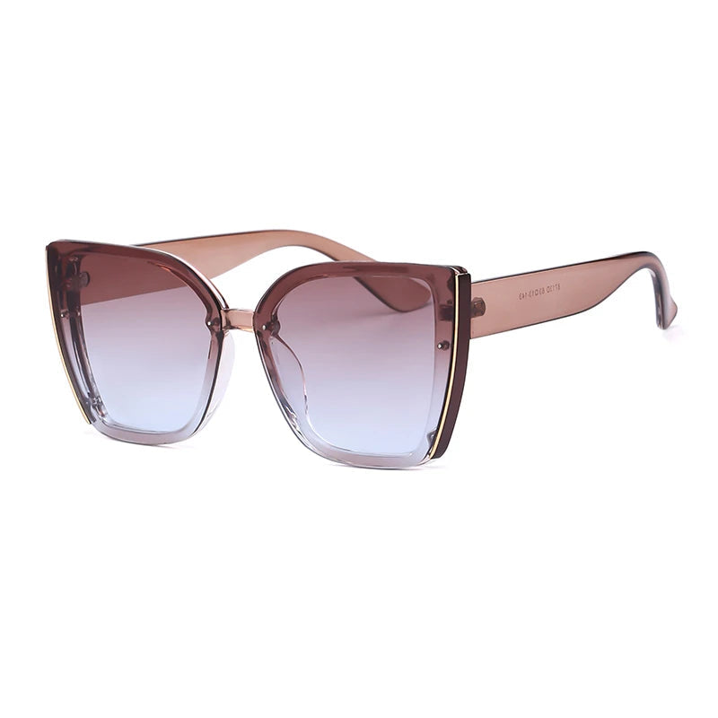 Oversized Cat Eye Sunglasses – Retro Square Frame Fashion Eyewear for Women & Men