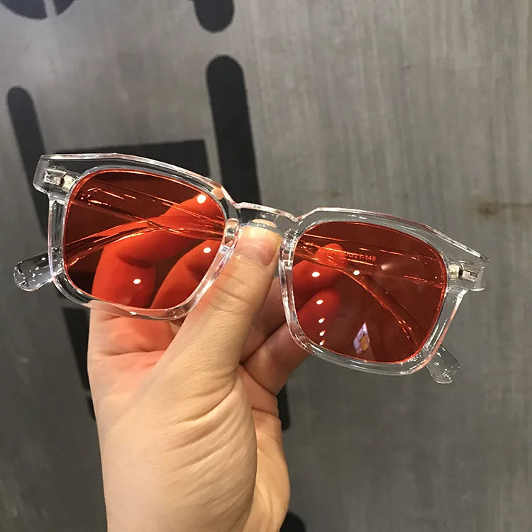 Polygon Square Sunglasses – Retro Hip Hop Style Unisex Eyewear with Bold Geometric Frame and UV Protection