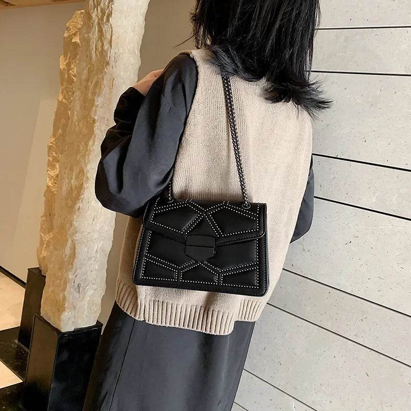 Handbags | Chain Brand PU Leather Bags | Fashion Shoulder Bag | Lady Luxury Small Handbags - Stylemein
