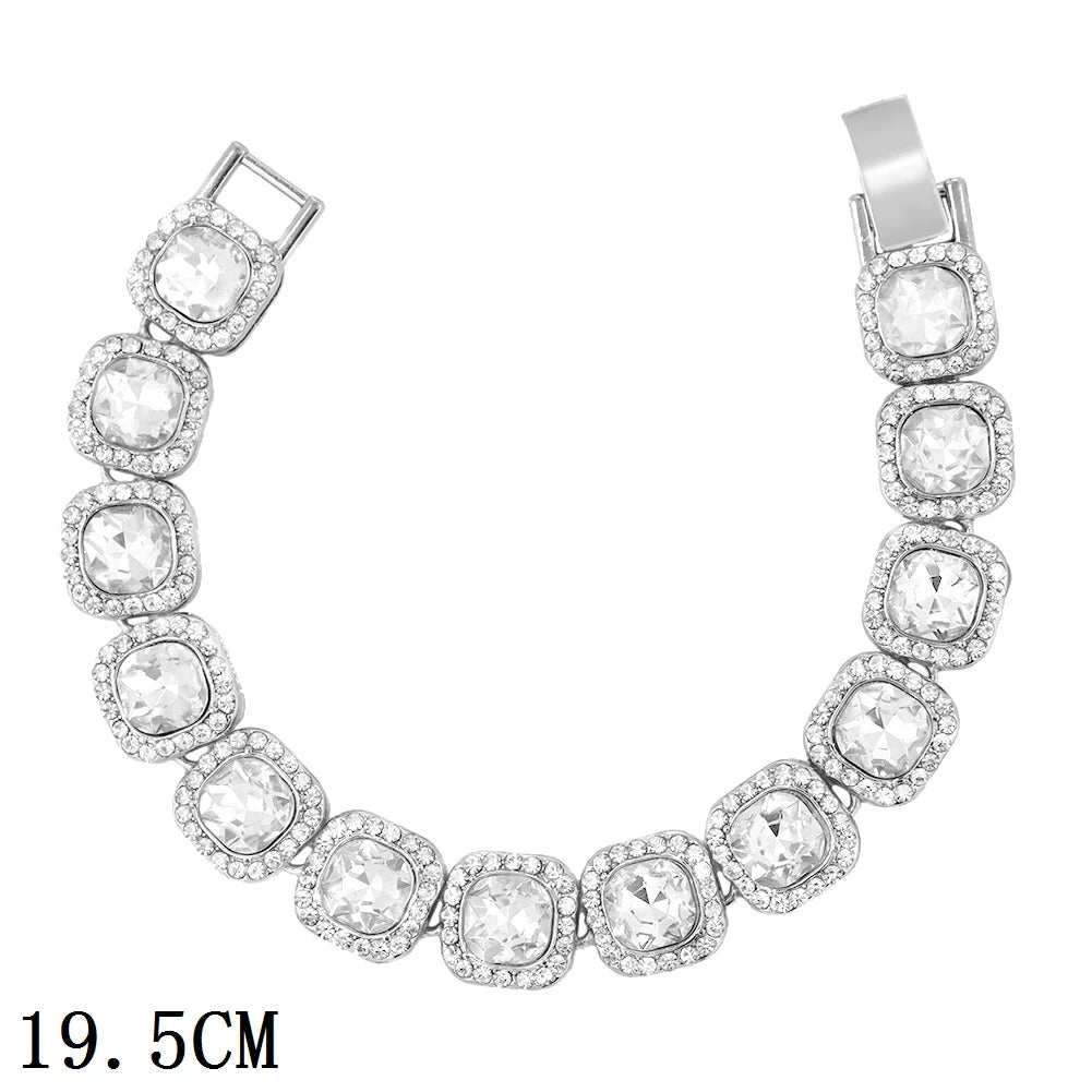 Gold iced out bracelet

