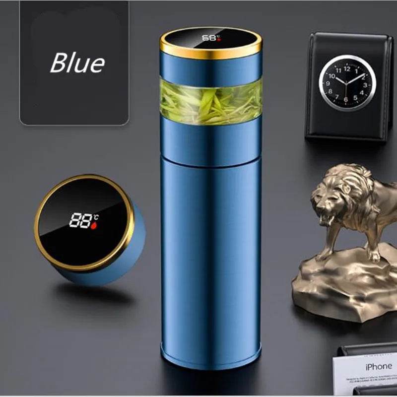 Stylemein - Smart Thermos with Tea Infuser & LED Temperature Display – 450ml Portable Travel Flask