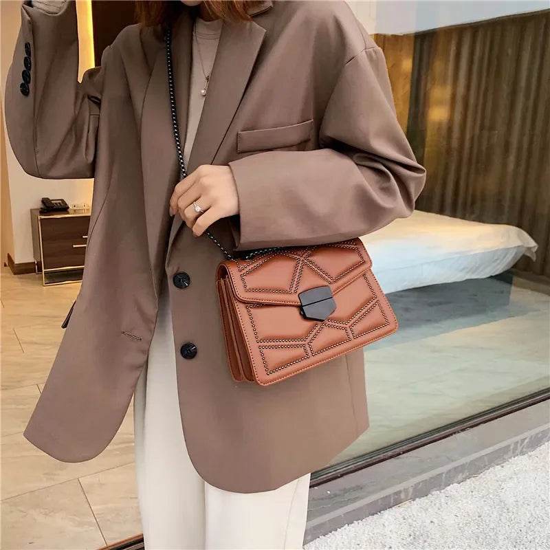 Handbags | Chain Brand PU Leather Bags | Fashion Shoulder Bag | Lady Luxury Small Handbags - Stylemein