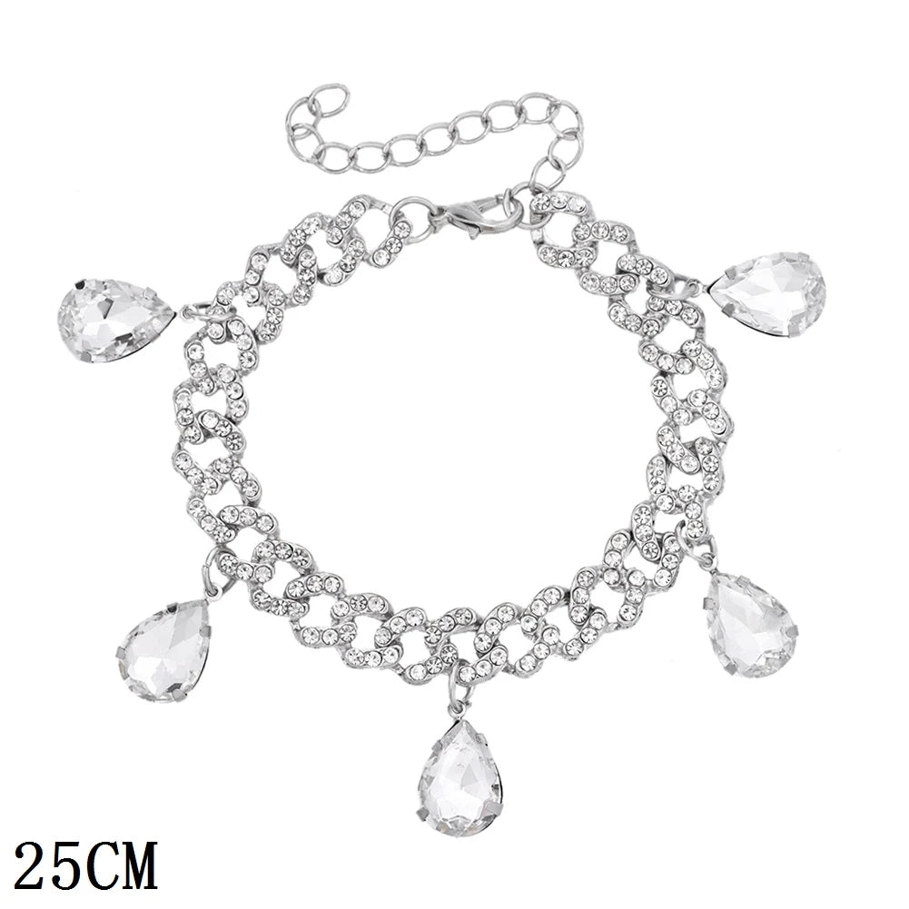12mm Iced Out Cuban Link Chain Bracelet Gold Silver for Men & Women