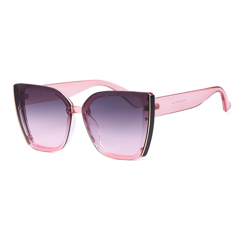 Oversized Cat Eye Sunglasses – Retro Square Frame Fashion Eyewear for Women & Men