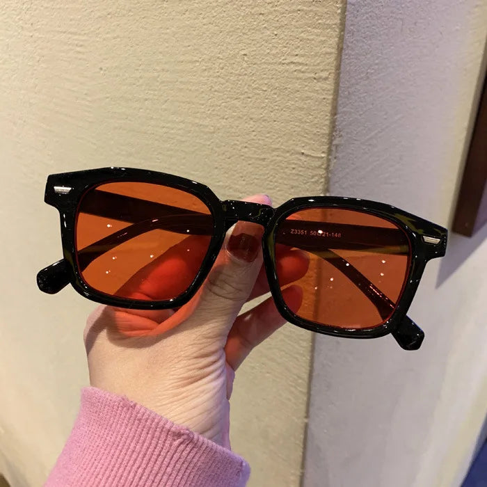 Polygon Square Sunglasses – Retro Hip Hop Style Unisex Eyewear with Bold Geometric Frame and UV Protection