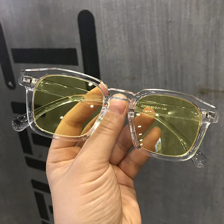 Polygon Square Sunglasses – Retro Hip Hop Style Unisex Eyewear with Bold Geometric Frame and UV Protection