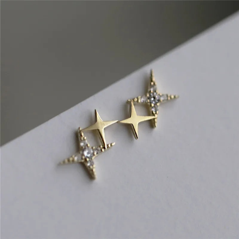 Micro inlaid crystal earrings

