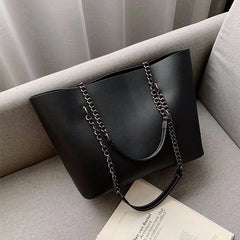 Leather Shoulder Bags, High Capacity Handbags, Women Large Shoulder Travel Bag