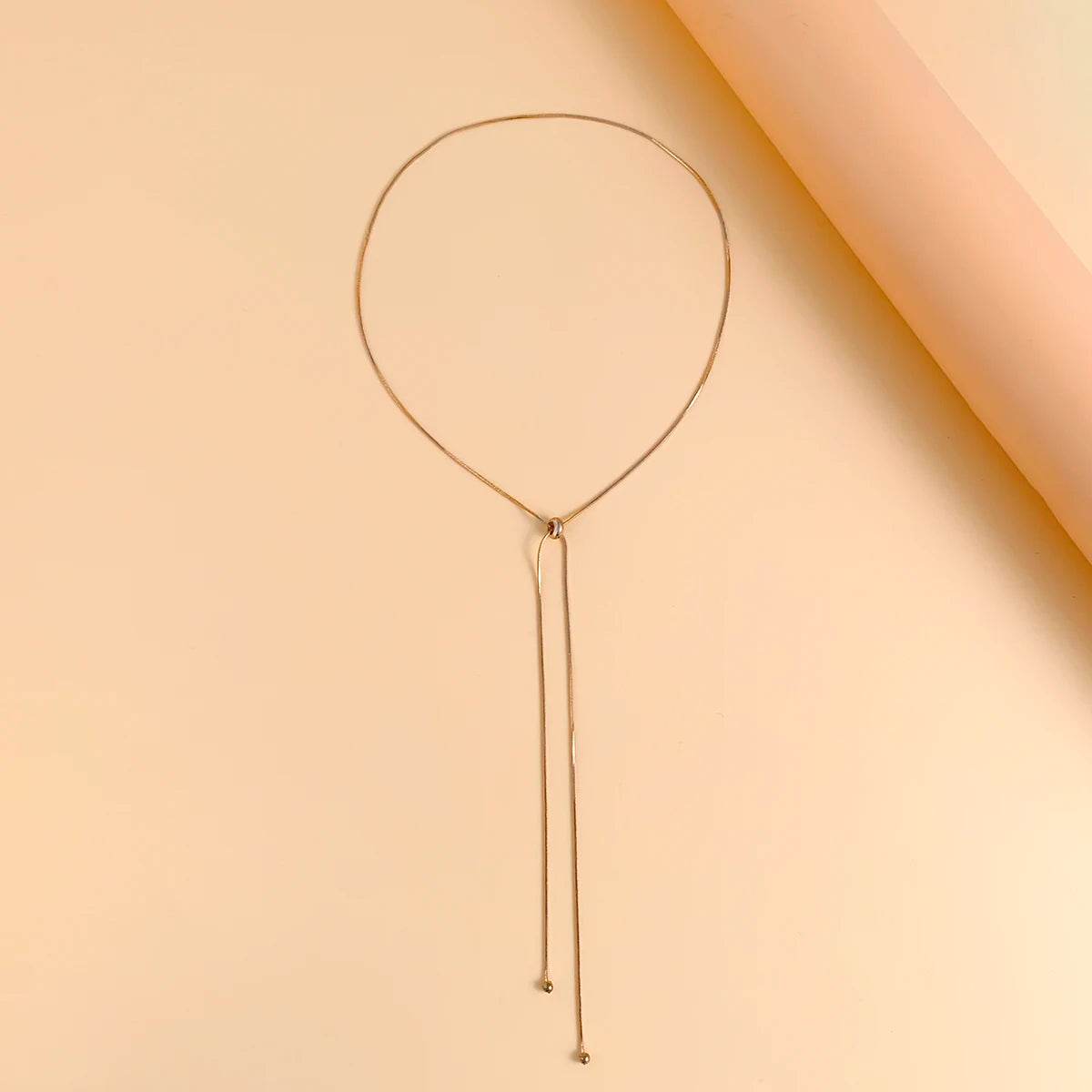 Kpop Snake Chain Choker Necklace with Ball Pendant for Women - Stylemein