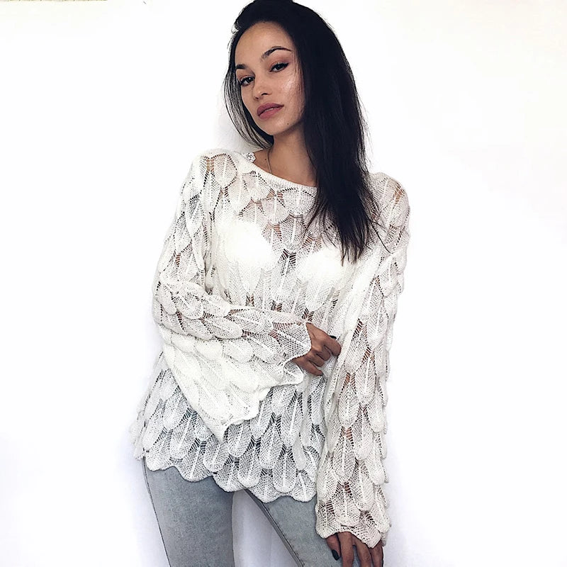 Loose Knit Sweater – Cute 3D Casual Pullover Jumper