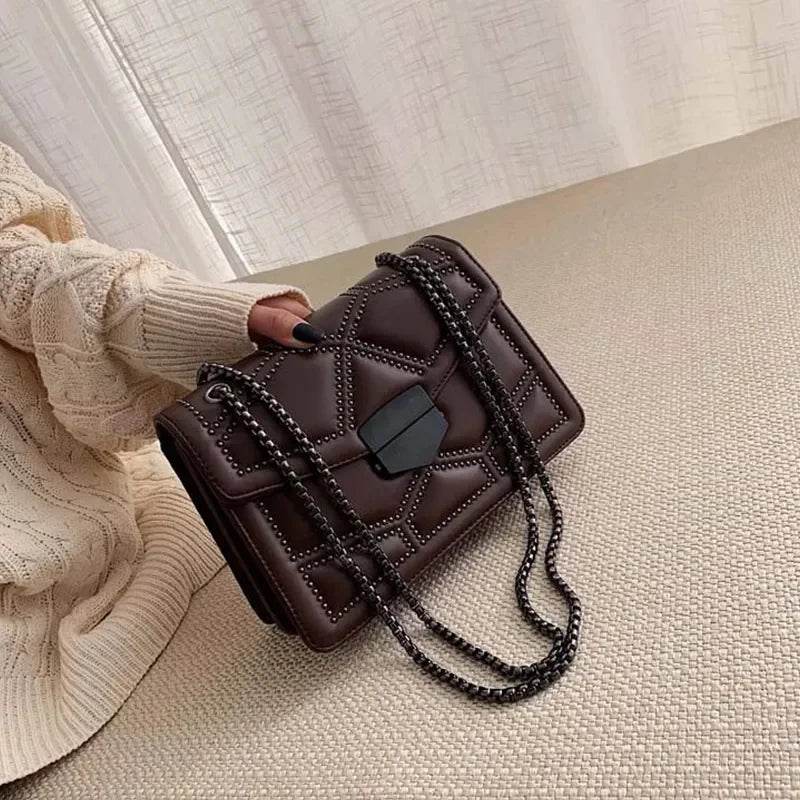 Handbags | Chain Brand PU Leather Bags | Fashion Shoulder Bag | Lady Luxury Small Handbags - Stylemein