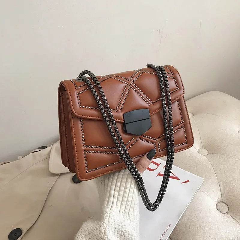 Handbags | Chain Brand PU Leather Bags | Fashion Shoulder Bag | Lady Luxury Small Handbags - Stylemein