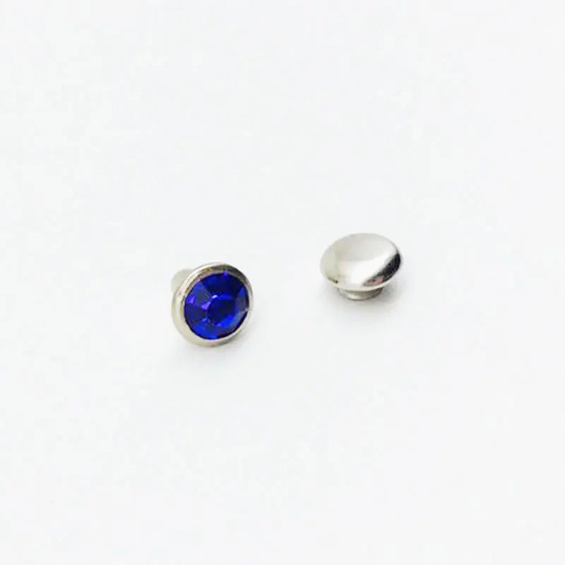 100 Sets Color Crystal Rhinestone Rivets – DIY Nail, Clothing & Bag Decorations