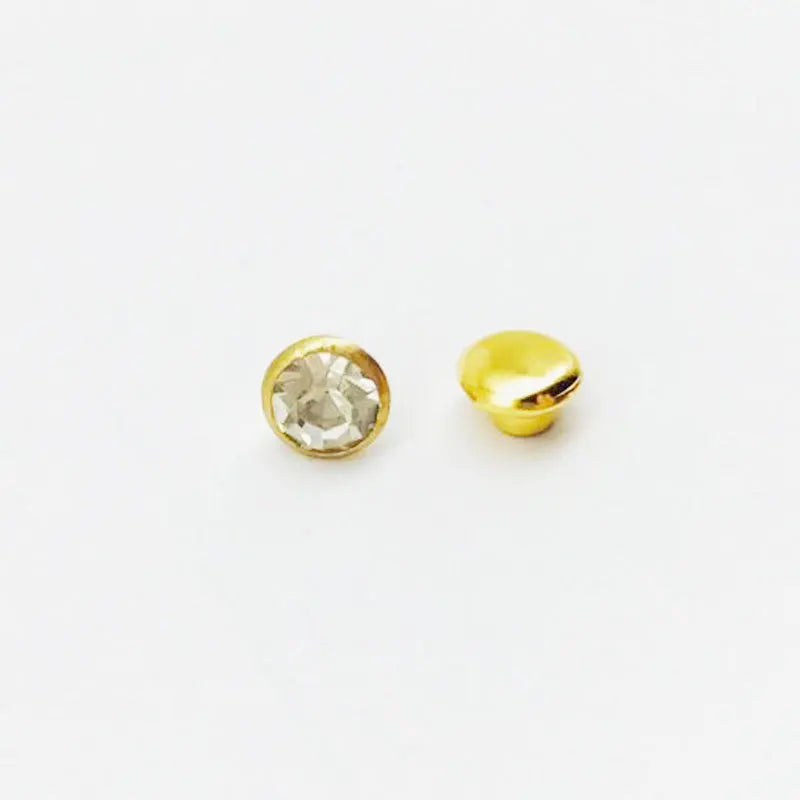 100 Sets Color Crystal Rhinestone Rivets – DIY Nail, Clothing & Bag Decorations
