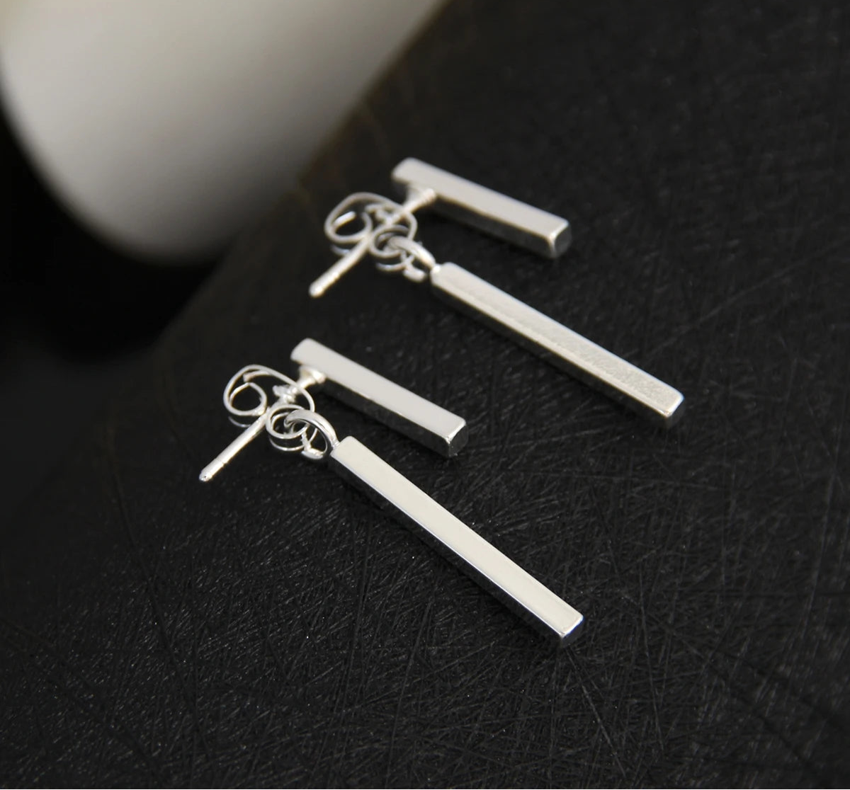Women’s T Bar Drop Earrings – Minimalist Geometric Fashion Jewelry