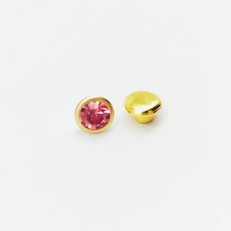 100 Sets Color Crystal Rhinestone Rivets – DIY Nail, Clothing & Bag Decorations