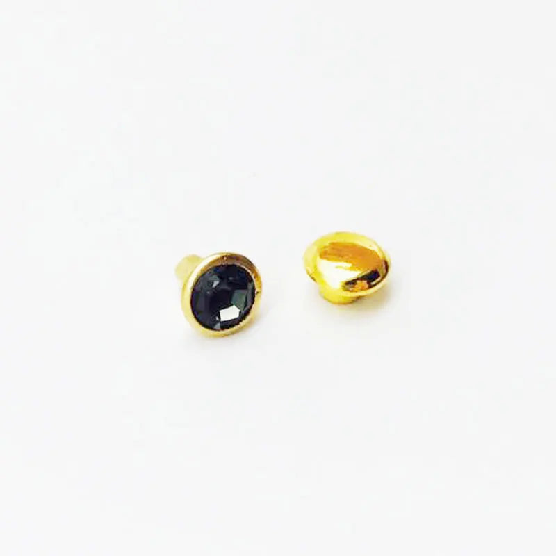 100 Sets Color Crystal Rhinestone Rivets – DIY Nail, Clothing & Bag Decorations