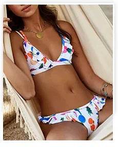Sexy Bikini Set Beachwear Two Piece Set Summer Thong Bathing Suit Brazilian Swimsuit - Stylemein