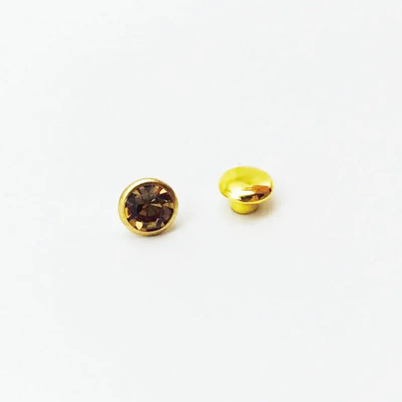 100 Sets Color Crystal Rhinestone Rivets – DIY Nail, Clothing & Bag Decorations