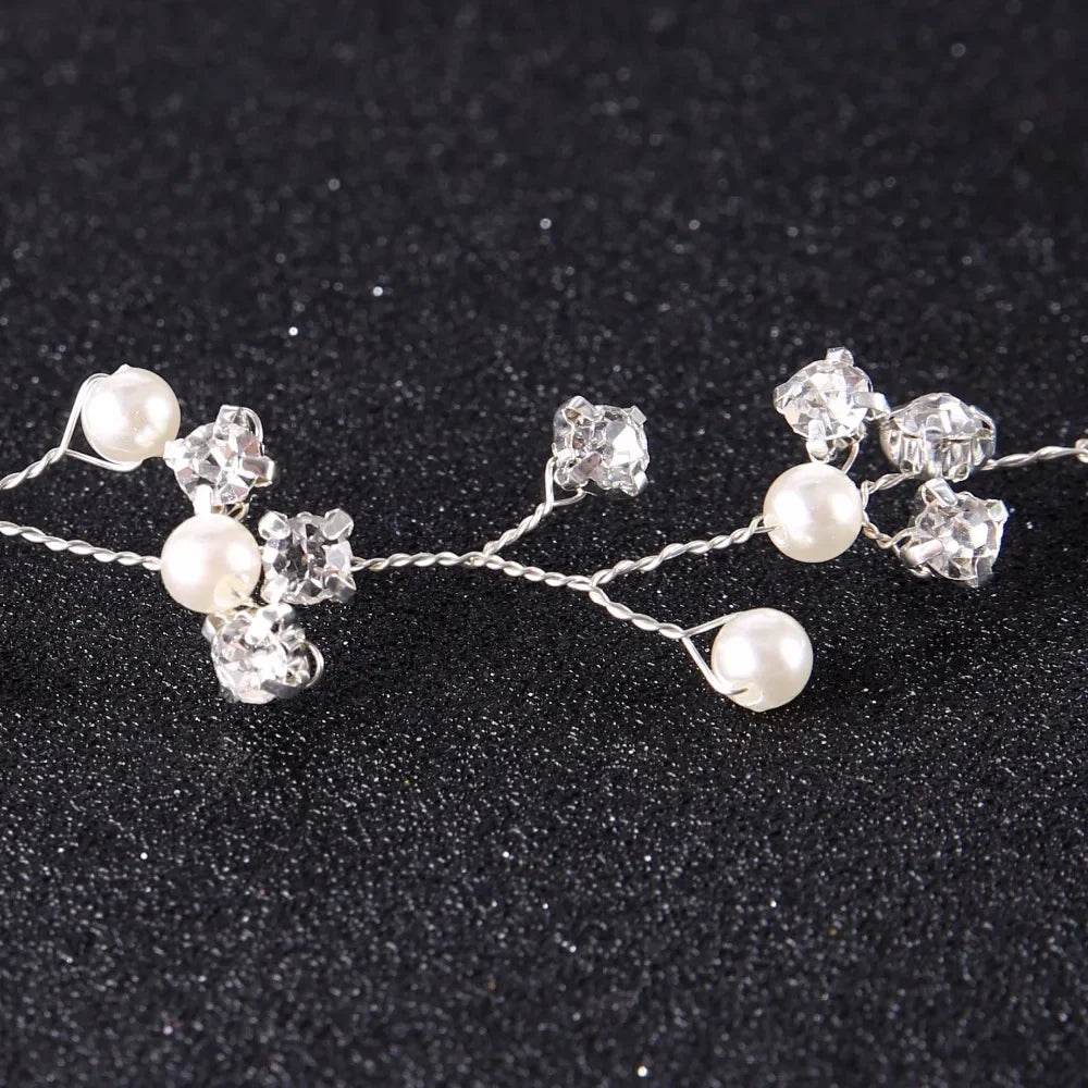 Handmade flowers Beaded Bride Headdress - Hairband, Wedding Hair Decoration - Stylemein