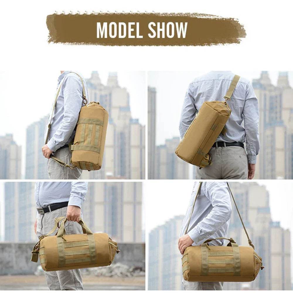 Tactical Military Shoulder Bag: Waterproof & Durable for Travel & Outdoor Adventures - Stylemein