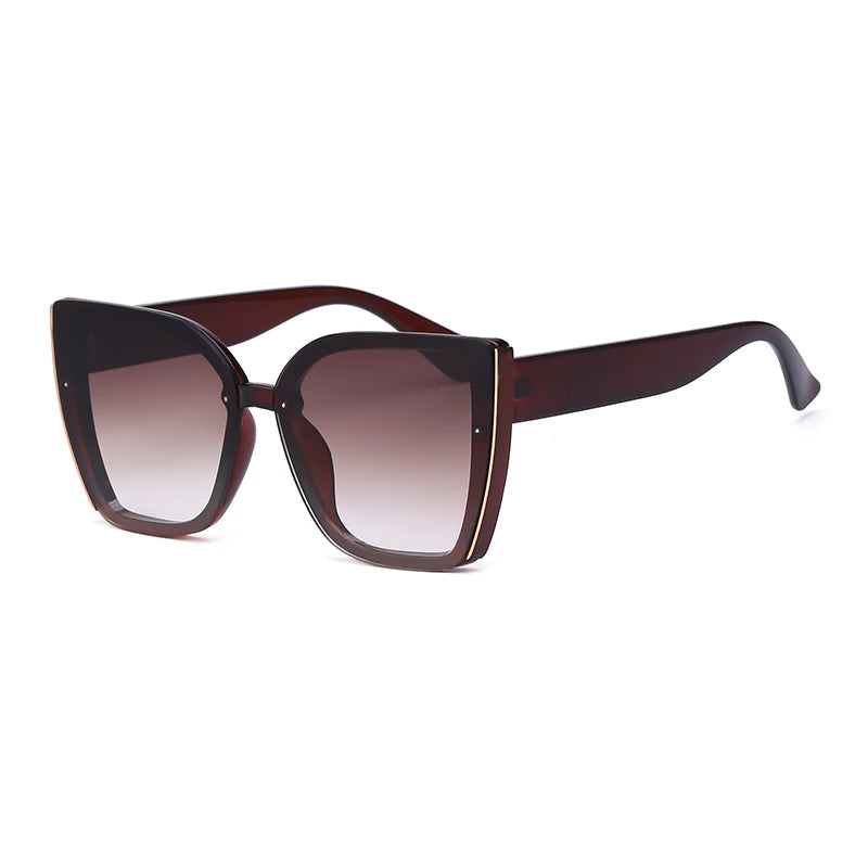 Oversized Cat Eye Sunglasses – Retro Square Frame Fashion Eyewear for Women & Men