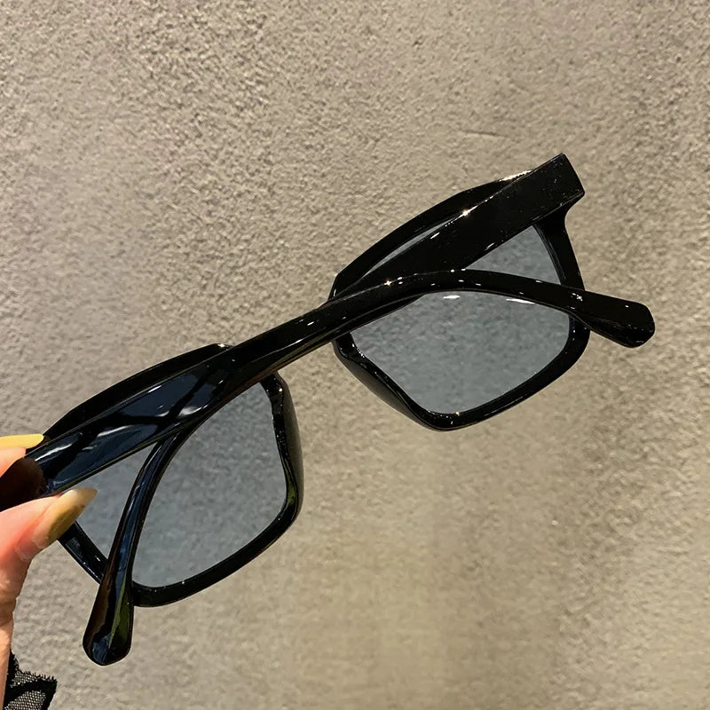 Polygon Square Sunglasses – Retro Hip Hop Style Unisex Eyewear with Bold Geometric Frame and UV Protection