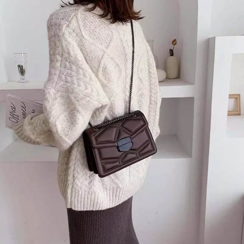 Handbags | Chain Brand PU Leather Bags | Fashion Shoulder Bag | Lady Luxury Small Handbags - Stylemein