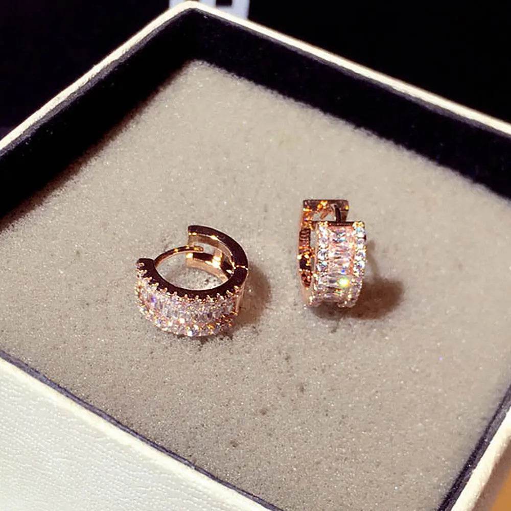 Rhinestone minimalist earrings

