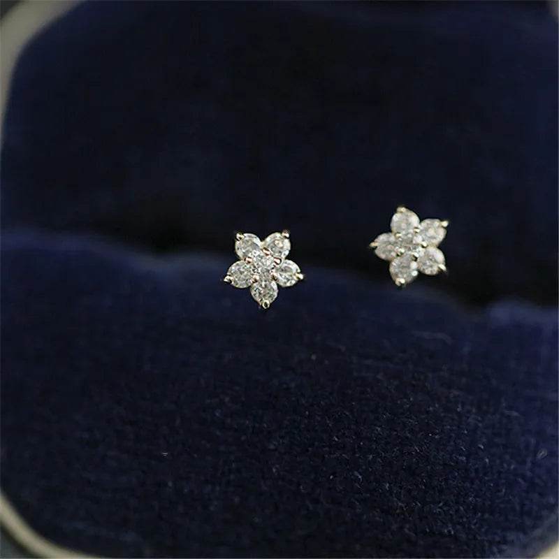 Sterling silver star earrings

