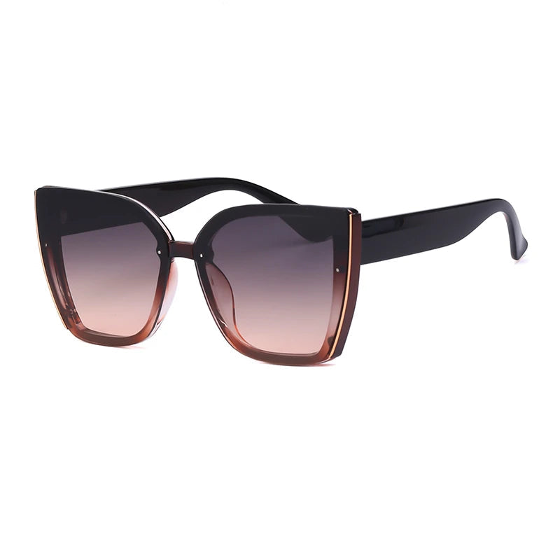 Oversized Cat Eye Sunglasses – Retro Square Frame Fashion Eyewear for Women & Men