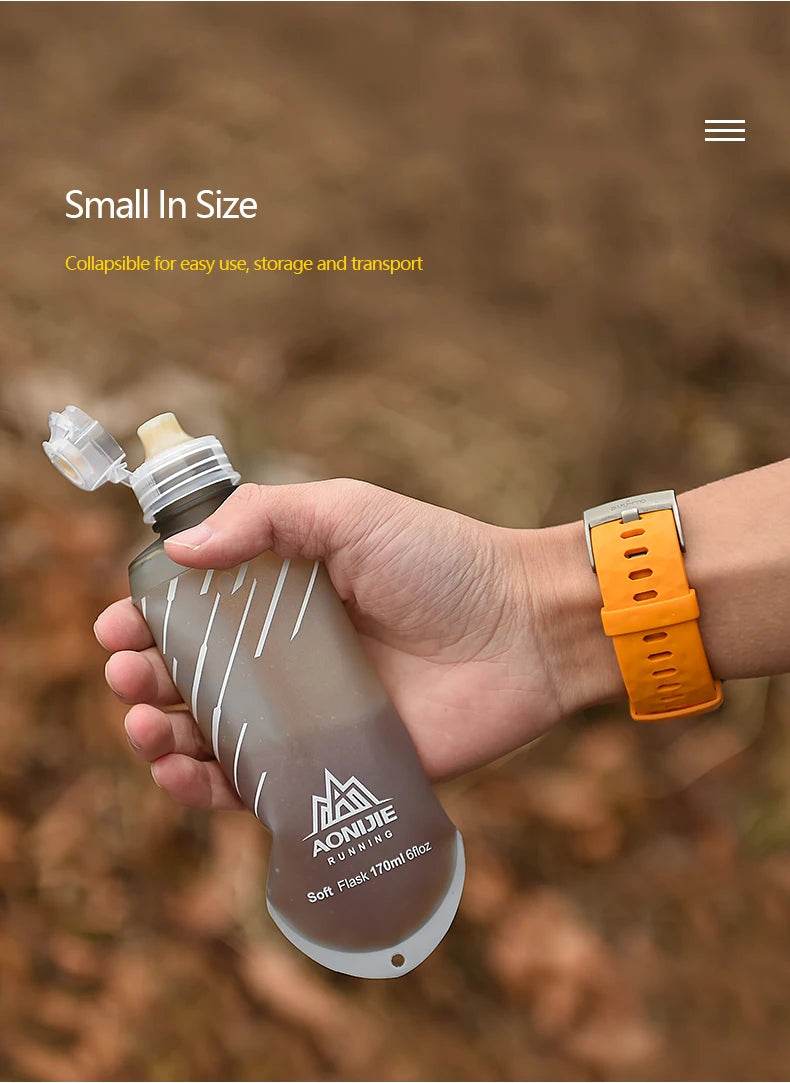 Ultra-Light Collapsible Soft Flask: Fuel Your Run with Easy Hydration (170ml)