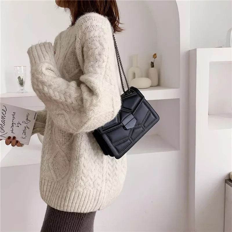 Handbags | Chain Brand PU Leather Bags | Fashion Shoulder Bag | Lady Luxury Small Handbags - Stylemein