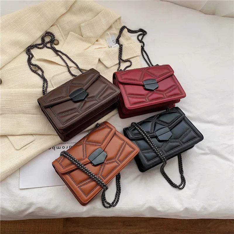 Handbags | Chain Brand PU Leather Bags | Fashion Shoulder Bag | Lady Luxury Small Handbags - Stylemein