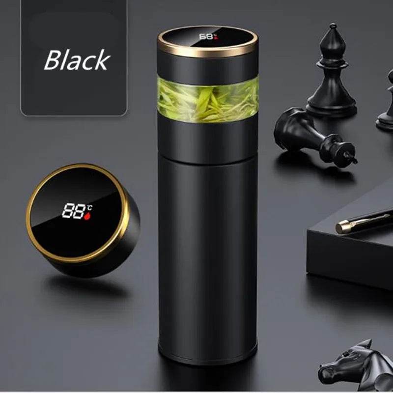 Stylemein - Smart Thermos with Tea Infuser & LED Temperature Display – 450ml Portable Travel Flask