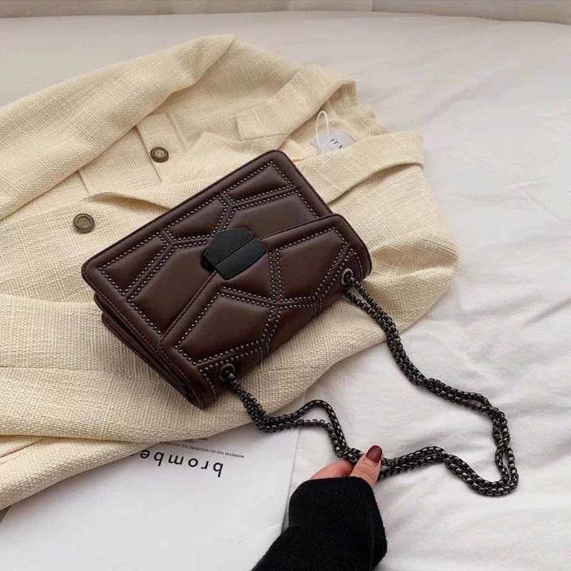 Handbags | Chain Brand PU Leather Bags | Fashion Shoulder Bag | Lady Luxury Small Handbags - Stylemein