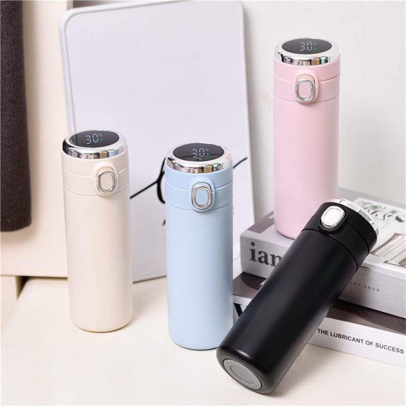 Smart Thermos (400ml): LED Temperature Display, Keeps Drinks Hot & Cold - Stylemein