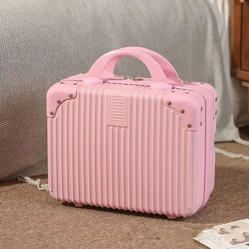 Mini Travel Suitcase 14" – Hard Shell Makeup & Cosmetic Case