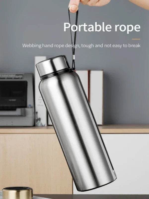 1L Stainless Steel Thermos: Keeps Drinks Hot or Cold All Day-1000ml - Stylemein